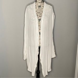 Ardene Long White Cardigan (M/L)